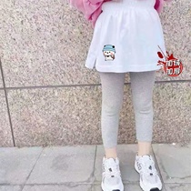 Childrens fart curtain hem winter thickened fleece sweater small fart curtain bottoming artifact cover fart curtain female 2022 autumn and winter