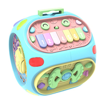 Spring baby puppy Wisdom heptahedral multi-function game table Telephone polyhedron puzzle learning desk toy