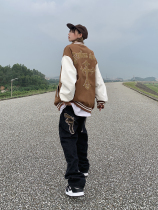 Legal Alien High Street Cross Baseball Uniform Jacket Men and Women Ins Tide Brand 2021 New Spring and Autumn Versatile