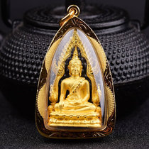 Thai Buddha brand genuine Vano Temple success Buddha Buddha brand lucky transfer to ensure safe and smooth business 18K gold