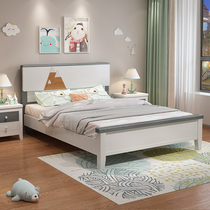 Children solid wood bed boys Single beds 1 5 m children Jane about modern girls Teen Student Storage Beds