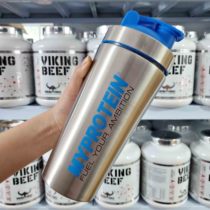 MYPROTEIN Panda STAINLESS STEEL SHAKE cup with scale Fitness PROTEIN powder cup Sports portable water cup supplement