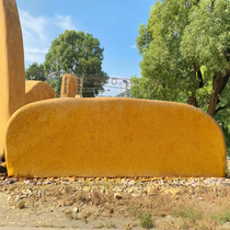 Large view stone stone natural yellow wax stone original stone landscaped stone garden scenery ornamental stone sign stone door card stone corporate stone