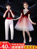 kindergarten new year performance costume girls piano performance dress autumn winter childrens chorus poetry recitation host uniform