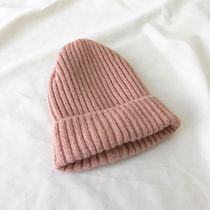 Lady Hat Children Autumn Winter Day Department 100 Hitch Knit Cap Retro White Tide Card Hip Hop Hat Ocean Trend Go Street Big