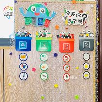Garbage Sorting Hangings Game Props Chalkboard Stickup Food Freshmen Save Classroom Arrangement Creation Environmental Zone Corner