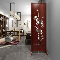 Screen partition fashion modern new Chinese living room Nordic simple wooden porch study bedroom folding screen seat screen