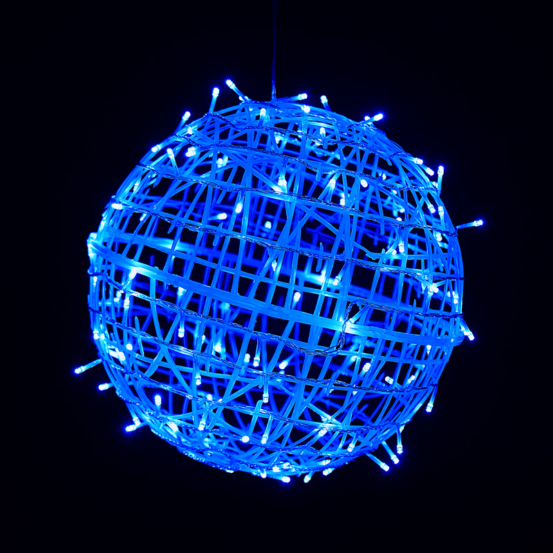 Blue coloured lights flashing lights Full Star lights Outdoor waterproof Landscape hanging trees Spherical Tree Lights Vines Light lights-Taobao