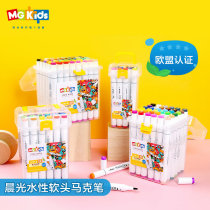 Chenguang double-headed marker pen set Kindergarten primary school students professional art painting soft head safe washable brush set white water-based pen 12 colors 24 colors 36 colors 48 colors watercolor pen
