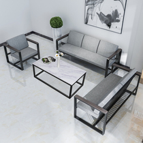 Minimalist modern office Business talks sofa Guest Area Reception Room Light Lavish Leisure Fabric Tea Table Combinations