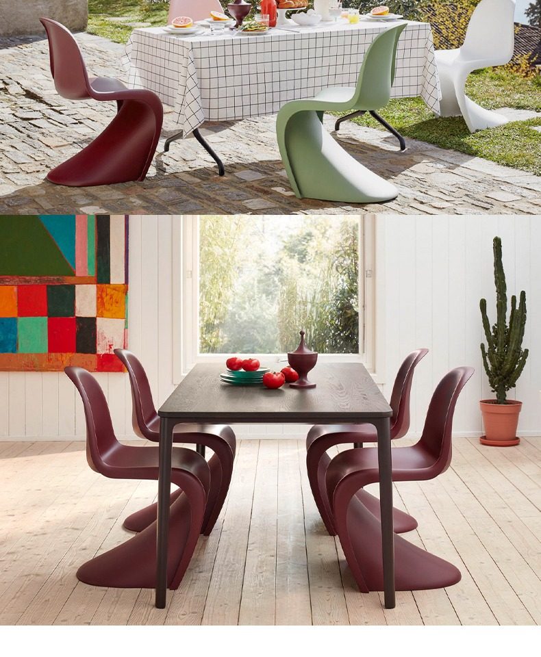 现货cabana进口vitra正品pantonchair新款潘顿椅潘通椅餐椅艺术