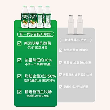 乐百氏ad钙奶整箱大瓶220ml*16瓶装[5元优惠券]-寻折猪