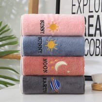 Towel lovers absorb water without falling out of hair pure cotton wash face Home A pair of bathing soft womens face Senior lovers