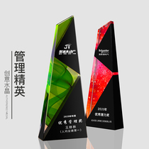 Creative Crystal Trophy Customized Medals Customized Splicing Glass Authorization Brand New Company Business Commemorative Gifts