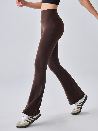 Mitaogirl Kendou High High Waist Yoga Pants Nude Pilates Buttocks Bell-Bottom Pants 빠른 건조 달리기 피트니스 바지 Mitaogirl Kendou High High Waist Yoga Pants Nude Pilates Buttocks Bell-Bottom Pants 빠른 건조 달리기 피트니스 바지