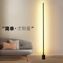 Floor lamp ins wind simple modern living room vertical floor lamp Nordic warm bedroom minimalist led corner lamp
