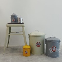 House Xiaosheng DULTON Japanese industrial style retro metal square stool iron stool high foot low stool retro low chair