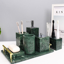 Hotel bathroom supplies wash set marble bathroom five-piece set creative Nordic bathroom sink tray