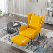 Nordic sofa chair Single-person luxury living room Single chair Simple modern bedroom lounge chair recreational net red chair