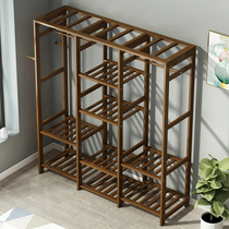 Simple wardrobe cloth art solid wood hanging wardrobe rental room sturdy and durable no door bedroom containing cabinet thickened for home