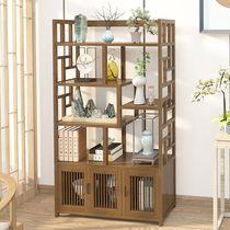 Bogu Rack Tea House Chinese Style Bookcase Ornament Antique Swing Piece Shelf Shelving Shelving Tea Art Collection Shelf