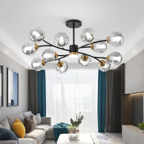Living room chandelights modern minimalist light and luxurious atmosphere 2022 New Nordic lamps combined Full house package Living room Lights