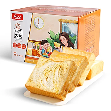 爱一百原味厚切吐司切片面包555g[1元优惠券]-寻折猪