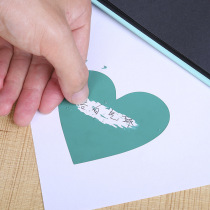 Scrape card coated sheet White Divine Instrumental Creative Diy Scraping Film Scrape Sticker message Romantic Sticker Birthday