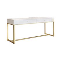 Net celebrity barber shop mirror table Hair salon special hair cutting mirror cabinet integrated hair salon hot dyeing table single and double-sided mirror table