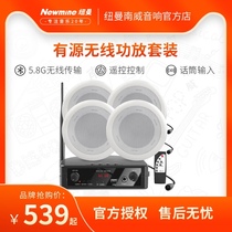 Newman Wireless Bluetooth Ceiling Audio Horn Shop Restaurant Ceiling Home Living Room Subbass Set