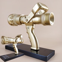 Referee prize firefighter business competition water gun sculpture model ornaments souvenir resignation