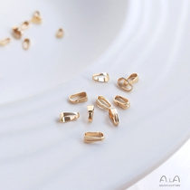 14K gold copper bag real gold melon seed buckle hanging Buckle Head item chain connection adhesive hook manual diy jewelry accessories