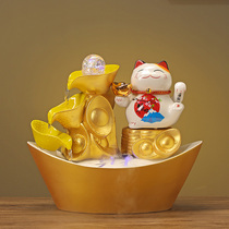Fortune Cat Ceramic Electric Shake Hand Cai Cai Cat Store Opening Gift Home Office Cashier Water Decoration