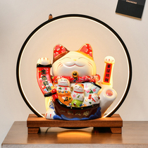 Opening a shop to send gifts automatic shaking hands large hair lucky cat high-end custom creative home living room cashier
