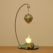 Chinese Zen creative reverse fragrance hanging smoker lotus ornament tea room porch wine cabinet desktop household ornaments