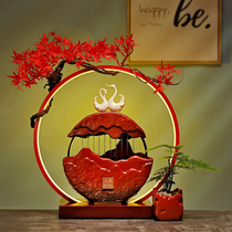 Creative newcomer gift flowing water ornaments to send girlfriends wedding room festive lamp decorations practical desktop ornaments