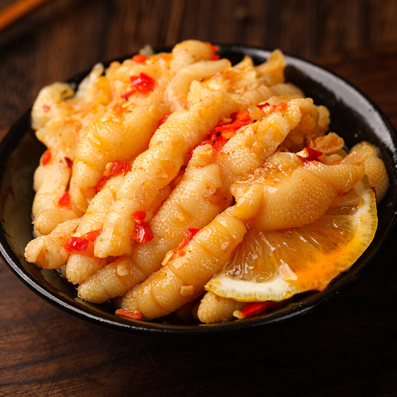 八分醉酸辣无骨柠檬鸡爪200g