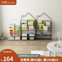 Childrens bookshelf Bedroom baby picture book rack Small simple book storage rack Floor shelf Childrens book cabinet