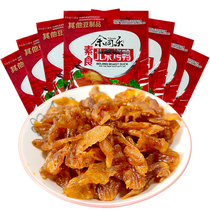 Yu Tongle Peking duck spicy strips vegetarian meat spicy beans dried gluten vegetarian snacks Nostalgic Kaifeng small bag snacks