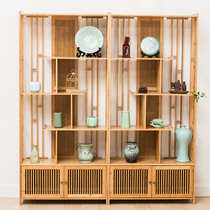 Bogu Rack Tea Rack Tea Room Display Display Shelve Solid Wood Chinese Vintage Shelf Cabinet Home Xuanguan Partition