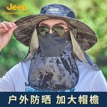 jeep gip fishing hat climbing sun shade summer outdoor sunscreen sunshade male cog fishing cap fisherman hat