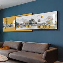 Light and extravagant living room decoration horizontal version of the modern elk sofa background wall of the atmosphere