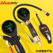 Barometer Tire pressure gauge High-precision car tire pressure monitor with inflatable head Counting display filling gun pumping nozzle