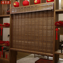Bamboo curtain Roller curtain curtain custom shading shading light Summer sun protection lifting Japanese door curtain New Chinese Zen partition