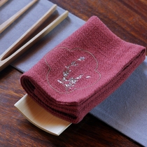 Chinese Wind Numb Zen tea towels Absorbent Thickened Upscale Adoptive Pot big tea Butch tea towels Chinese style