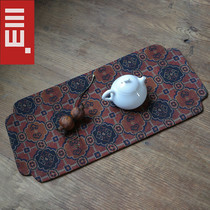 Chinese style fragrant cloud yarn tea XI Zen Chinese style tea ceremony Cloth Art Tea Tray Mat Table Flag Day Style Retro Palace Wind