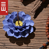 Sanshan Hall Handmade Lotus Flower Tea Spotting Piece Creative Lotus Wire Incense Stick incense Incense Stove Boutique Tea Mat Tea Accessories
