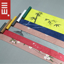 Hand Painted Deer Leather Suede Waterproof Tea Mat Chinese tea Road Table Flag Zen Herbal Tea Cloth Mat Gong Fu Tea Accessories 20 Width