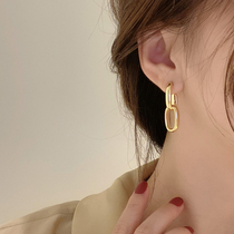 Earrings temperament high-grade atmospheric circle cold wind niche design sense retro harbor style exaggerated earrings Joker Europe and America