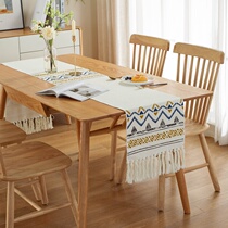 Table Flag Nordic Light Extravagant Internet Red Modern Minimalist Style Cotton Linen Strip Dining Side Cabinet Table Shoe Cabinet TV Cabinet Geb